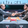 Robert Emms (Fischer) and Ronan Raftery (Spassky) [Photography courtesy of London Chess Classic]