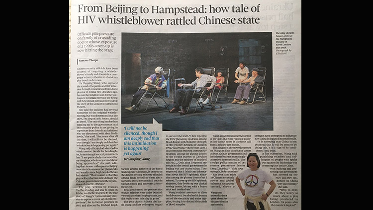 From Beijing to Hampstead: How tale of HIV Whistleblower is rattling the Chinese State